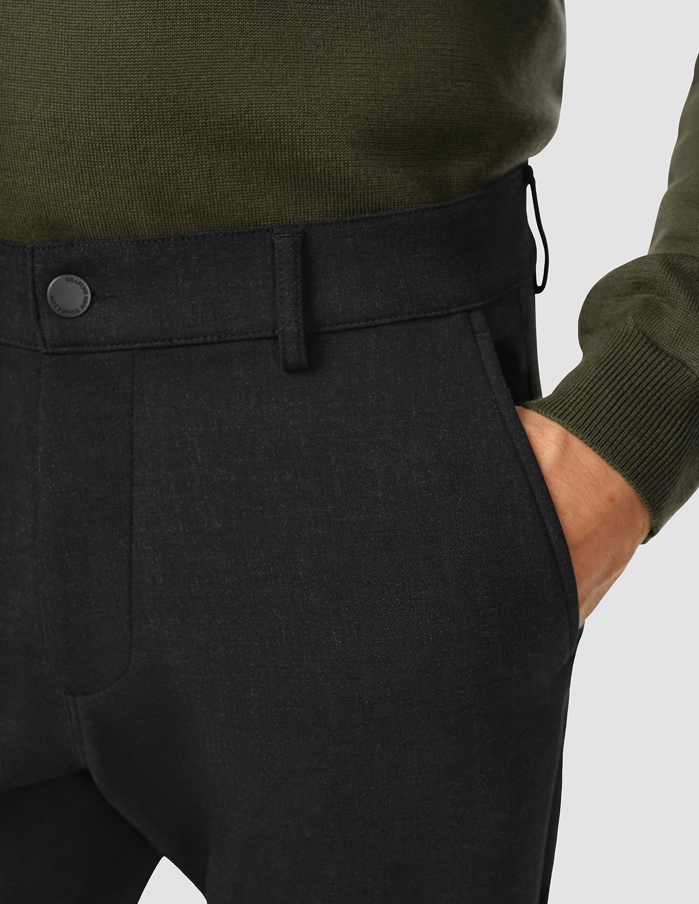 Heavy Edition Pants Slim Black Melange 2.0